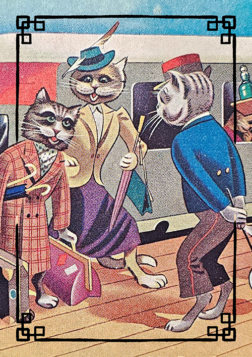 (image for) Cats dressed