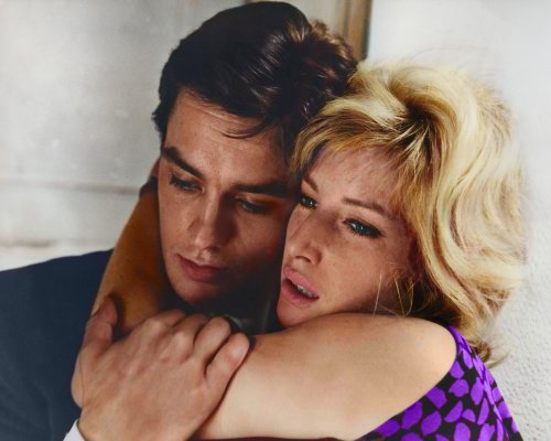 (image for) Alain Delon - Monica Vitti #0011 - COLORIZED