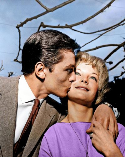 (image for) Alain Delon - Romy Schneider #0454 - COLORIZED