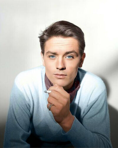 (image for) Alain Delon #0084 - COLORIZED