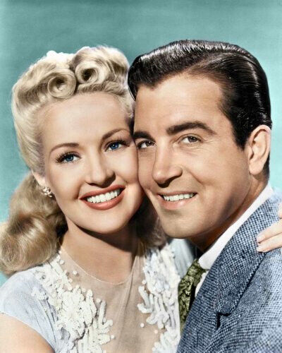(image for) Betty Grable - John Payne #0002 - COLORIZED