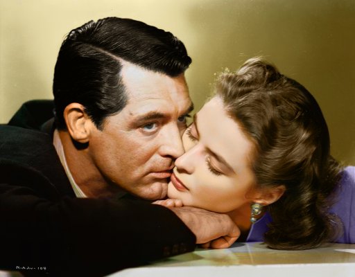 (image for) Cary Grant - Ingrid Bergman #0007 - COLORIZED
