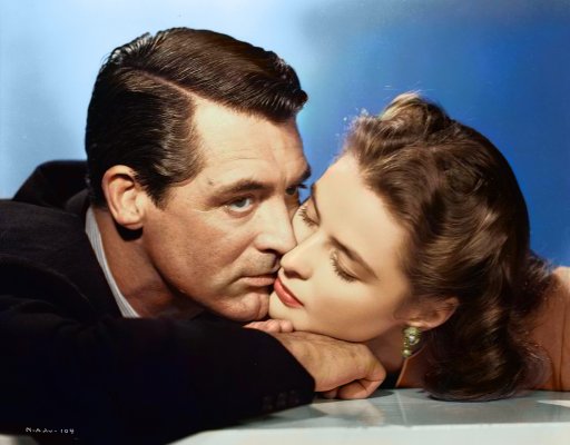 (image for) Cary Grant - Ingrid Bergman #0007 - COLORIZED #2