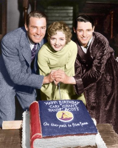 (image for) Cary Grant - Randolph Scott - Nancy Carroll #0001 - COLORIZED