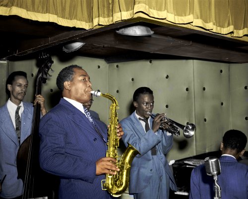 (image for) Charlie Parker - Miles Davis #0003 - COLORIZED