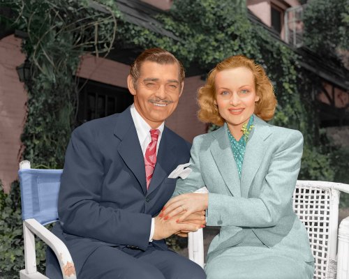 (image for) Clark Gable - Carole Lombard #0066 - COLORIZED