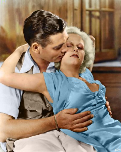Clark Gable - Jean Harlow #0083 - COLORIZED (image for) Clark Gable - Jean Harlow #0083 - COLORIZED