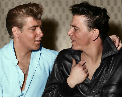 (image for) Eddie Cochran - Gene Vincent #0002 - COLORIZED