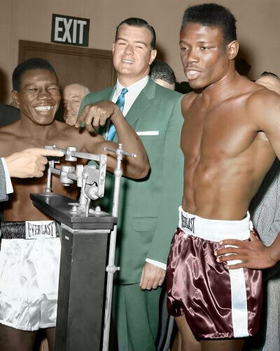 Emile Griffith - Benny Paret #0001 - COLORIZED (image for) Emile Griffith - Benny Paret #0001 - COLORIZED