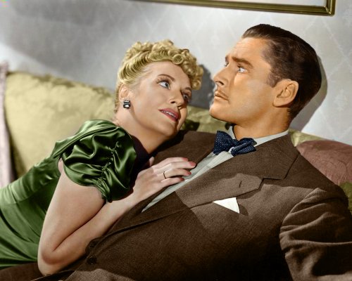 (image for) Errol Flynn - Lee Patrick #0001b - COLORIZED