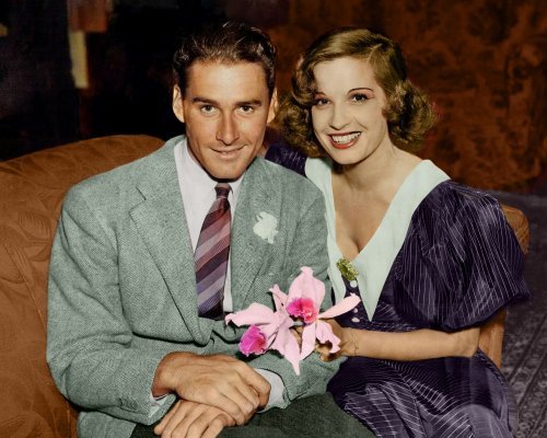 Errol Flynn - Lili Damita #0013 - COLORIZED (image for) Errol Flynn - Lili Damita #0013 - COLORIZED