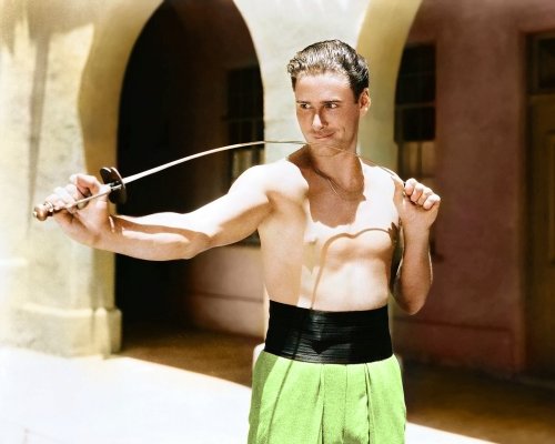 (image for) Errol Flynn #0573 - COLORIZED