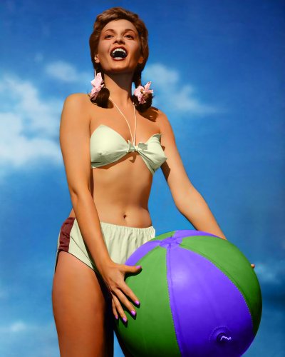 (image for) Eva Bartok #0001 - COLORIZED