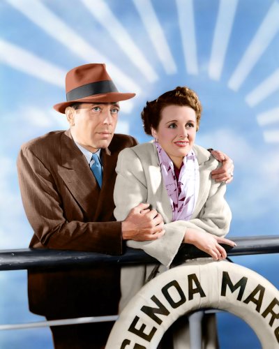 Humphrey Bogart - Mary Astor #0010 - COLORIZED (image for) Humphrey Bogart - Mary Astor #0010 - COLORIZED