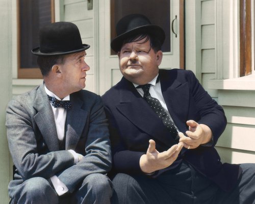 (image for) Stan Laurel & Oliver Hardy #0865 - COLORIZED