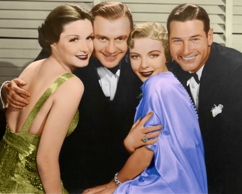 (image for) Richard Arlen - Ida Lupino - Jack Benny - Gail Patrick #0003 - COLORIZED
