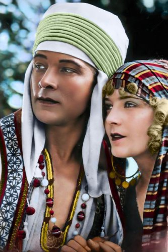 (image for) Rudolph Valentino - Vilma Banky #0001 - COLORIZED