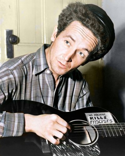 (image for) Woody Guthrie #0002 - COLORIZED
