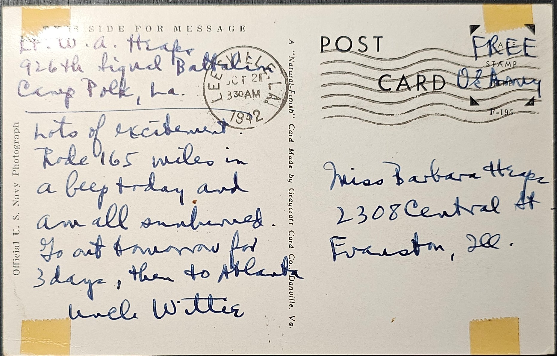 (image for) postcard Militaria #0009