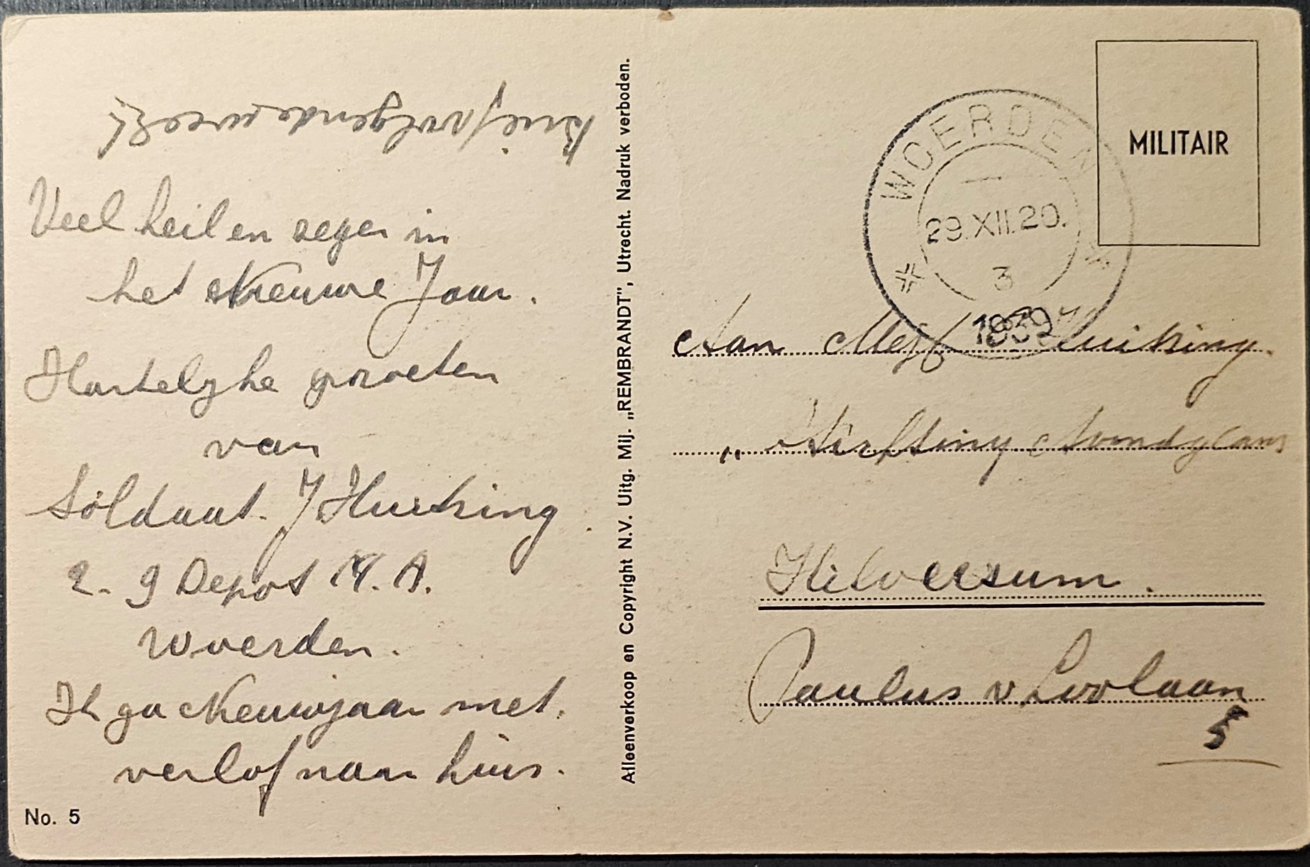 (image for) postcard Militaria #0052