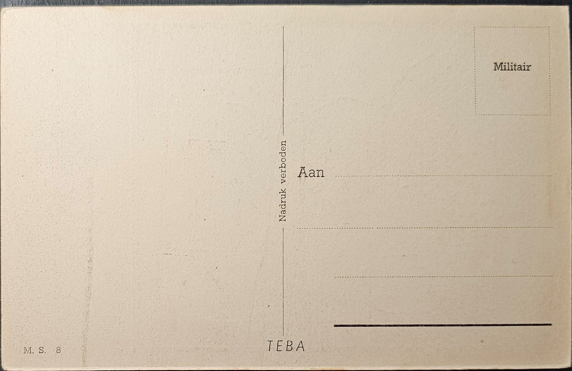 (image for) postcard Militaria #0054