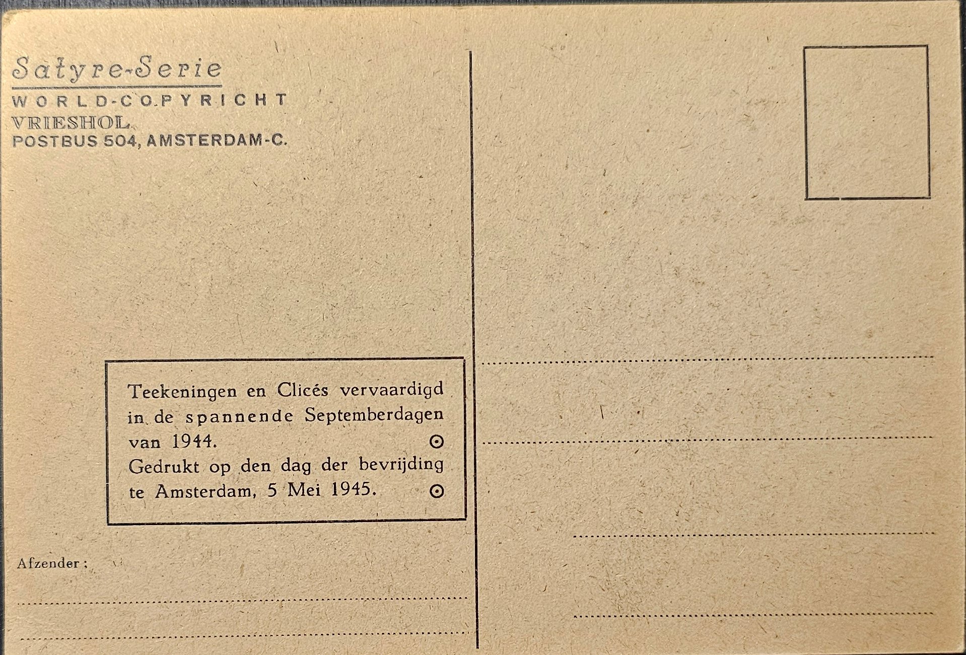 (image for) postcard Satire #0002