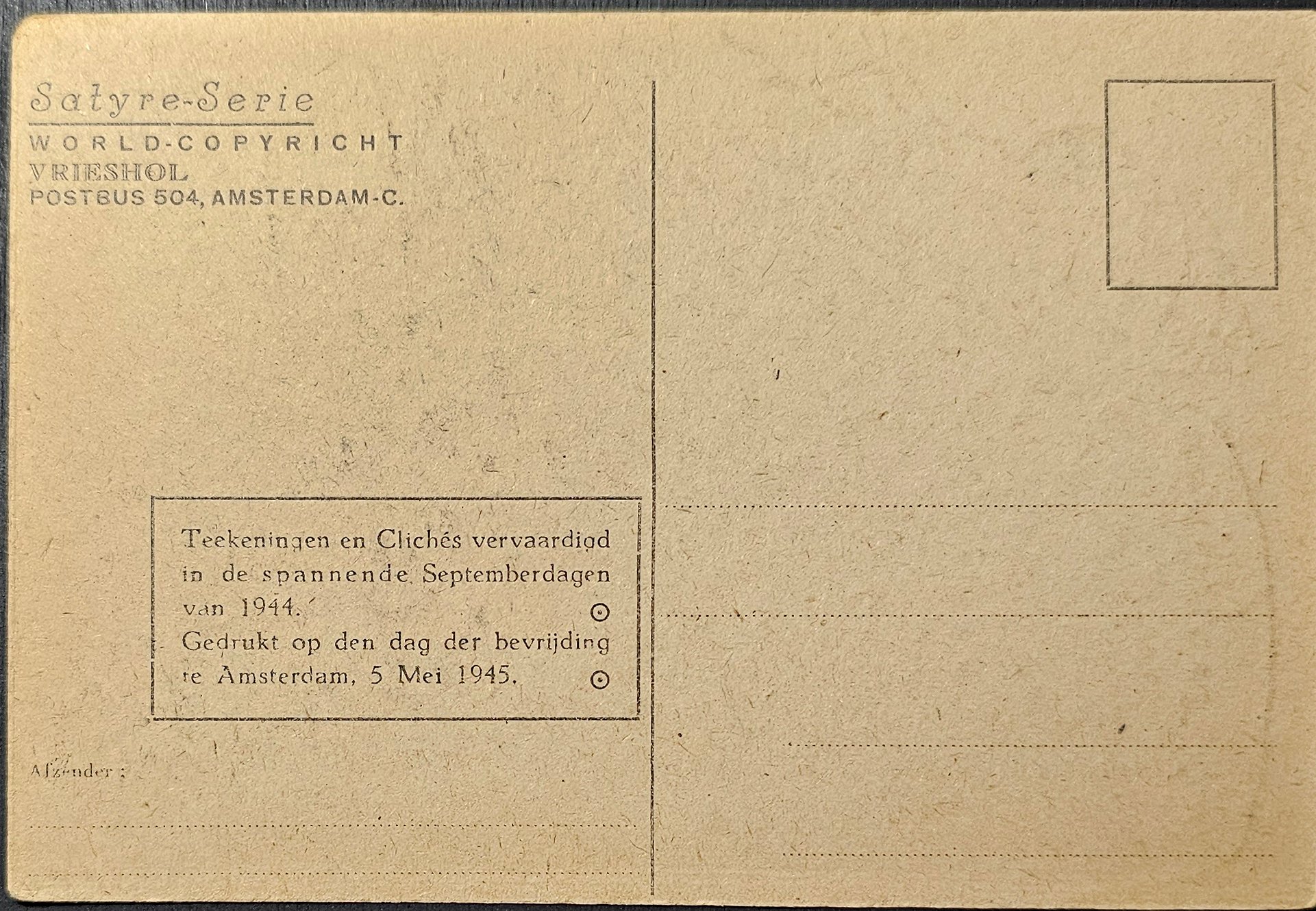 (image for) postcard Satire #0004