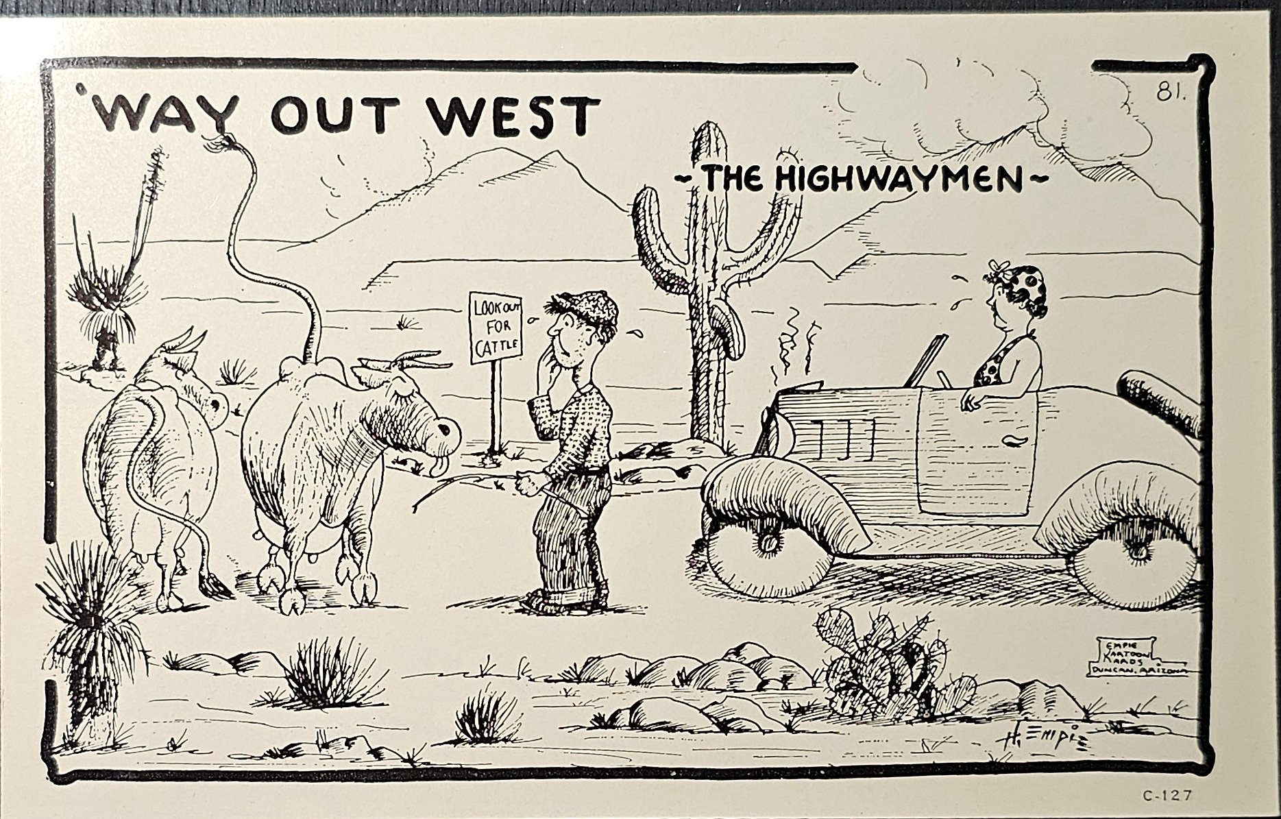 (image for) postcard Satire #0007