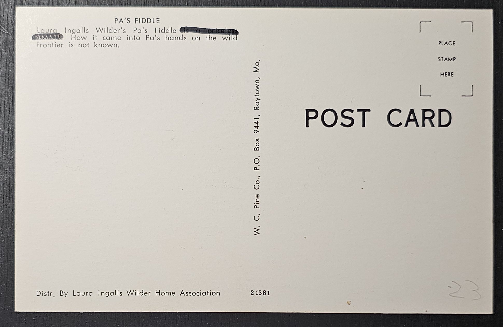 (image for) postcard Miscellaneous #0011