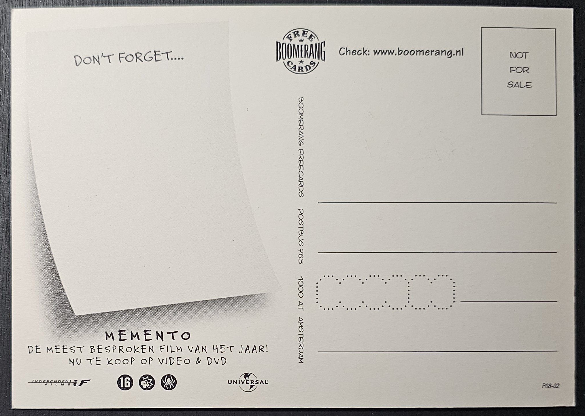 (image for) postcard Boomerang #0015