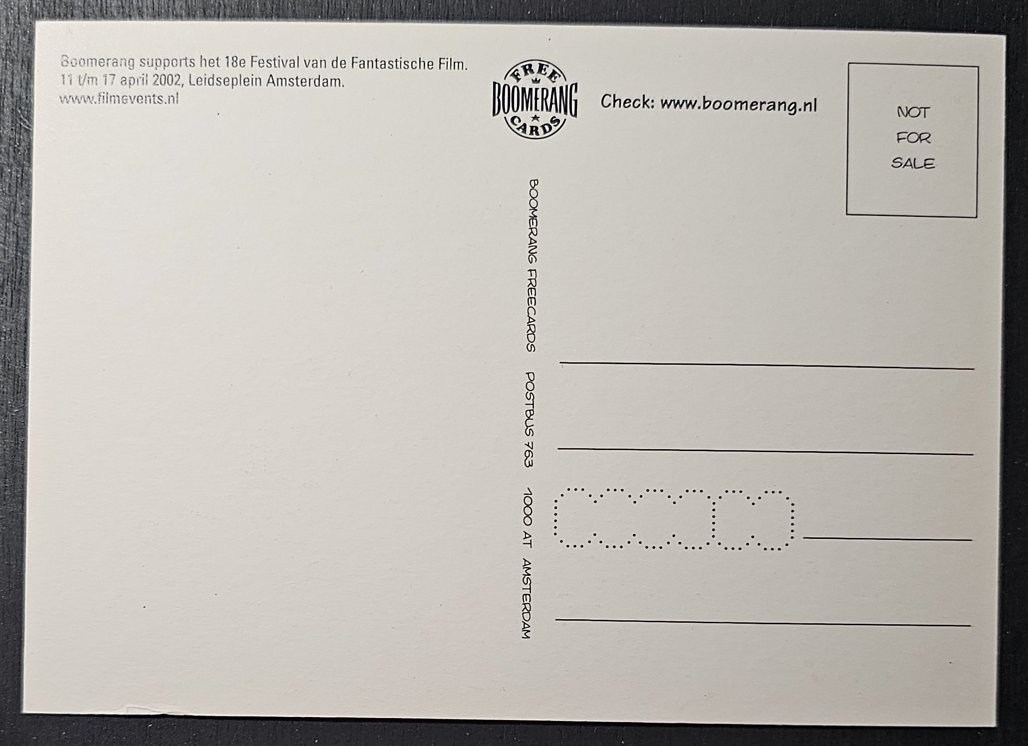 (image for) postcard Boomerang #0018