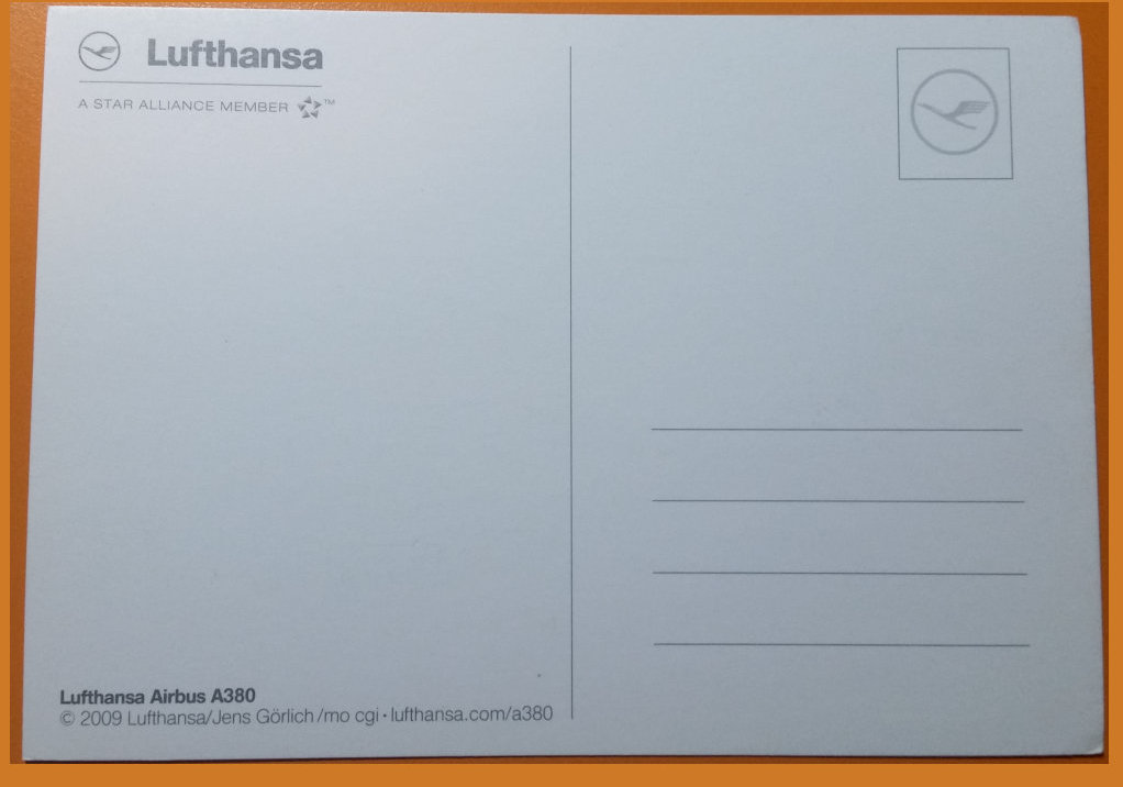 (image for) postcard AVIATION #0003