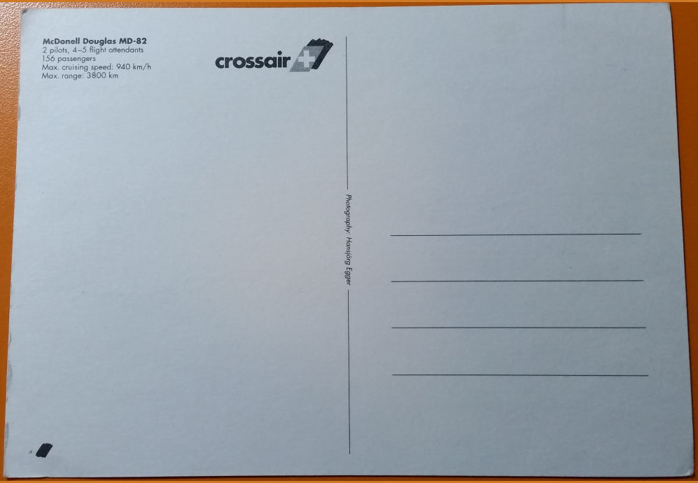 (image for) postcard AVIATION #0017