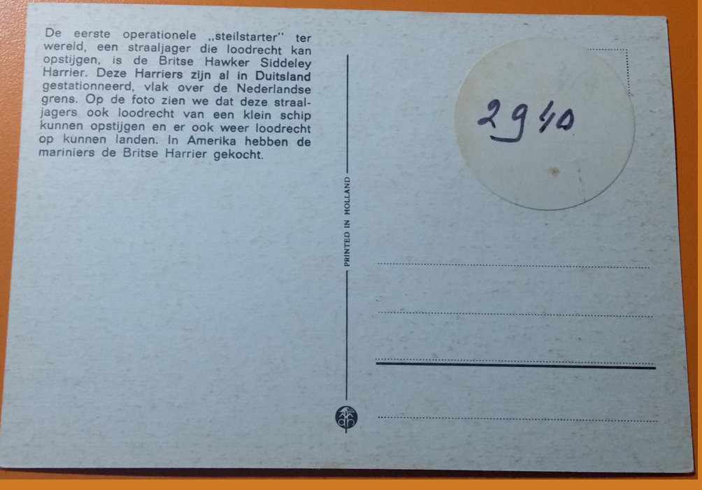 (image for) postcard AVIATION #0026