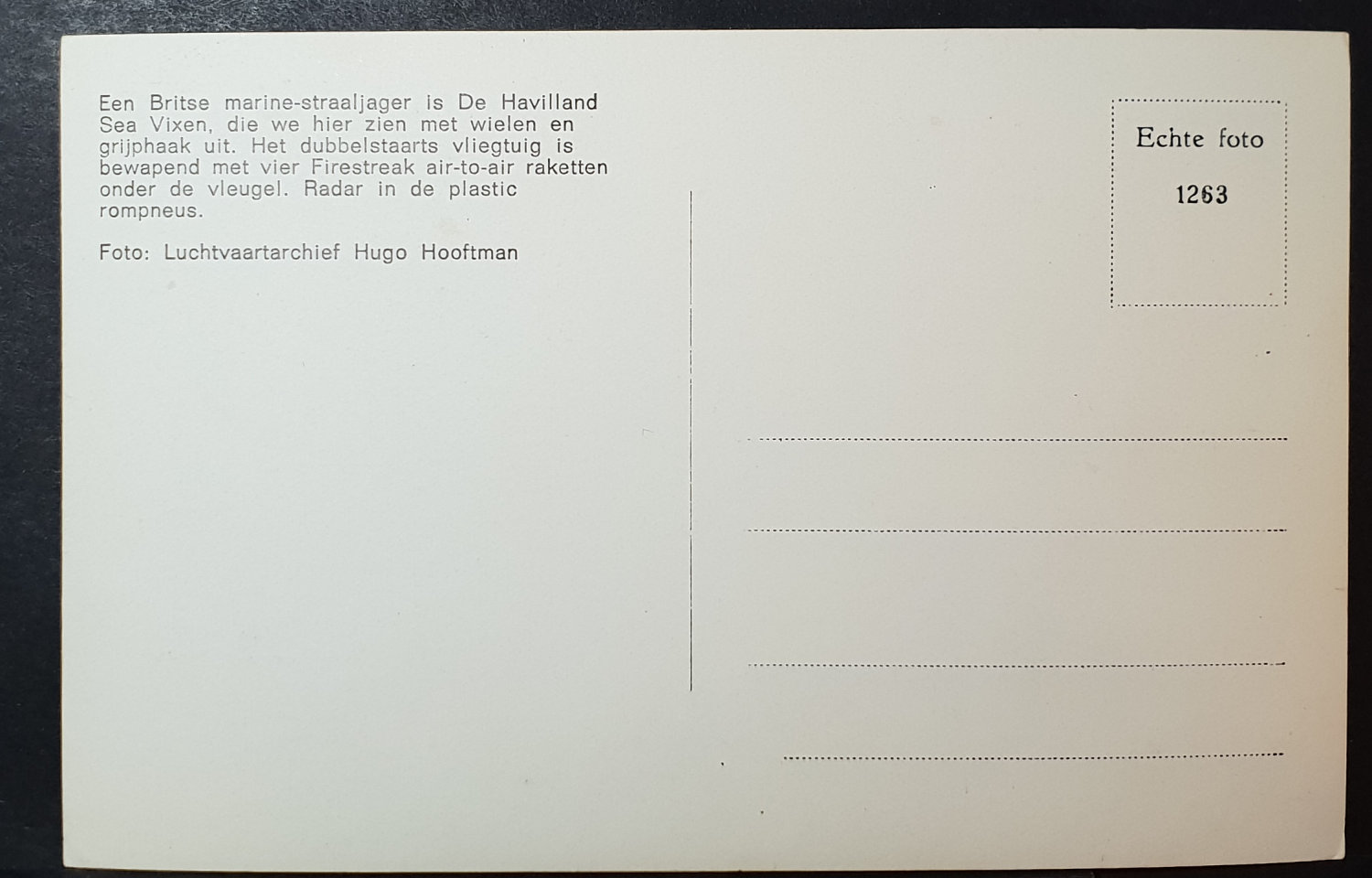 (image for) postcard AVIATION #0049