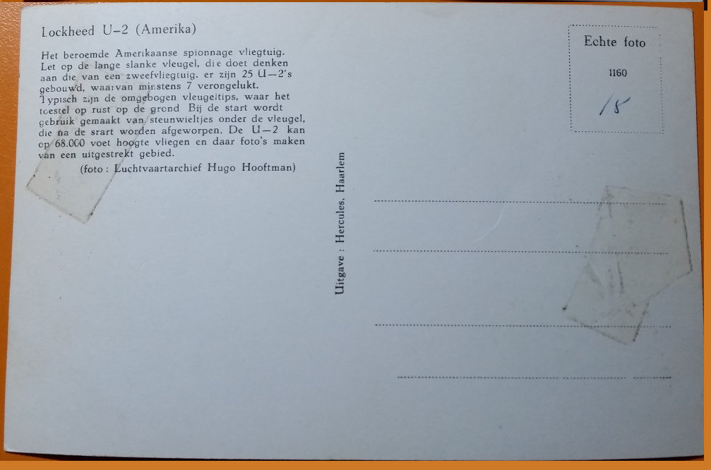 (image for) postcard AVIATION #0052