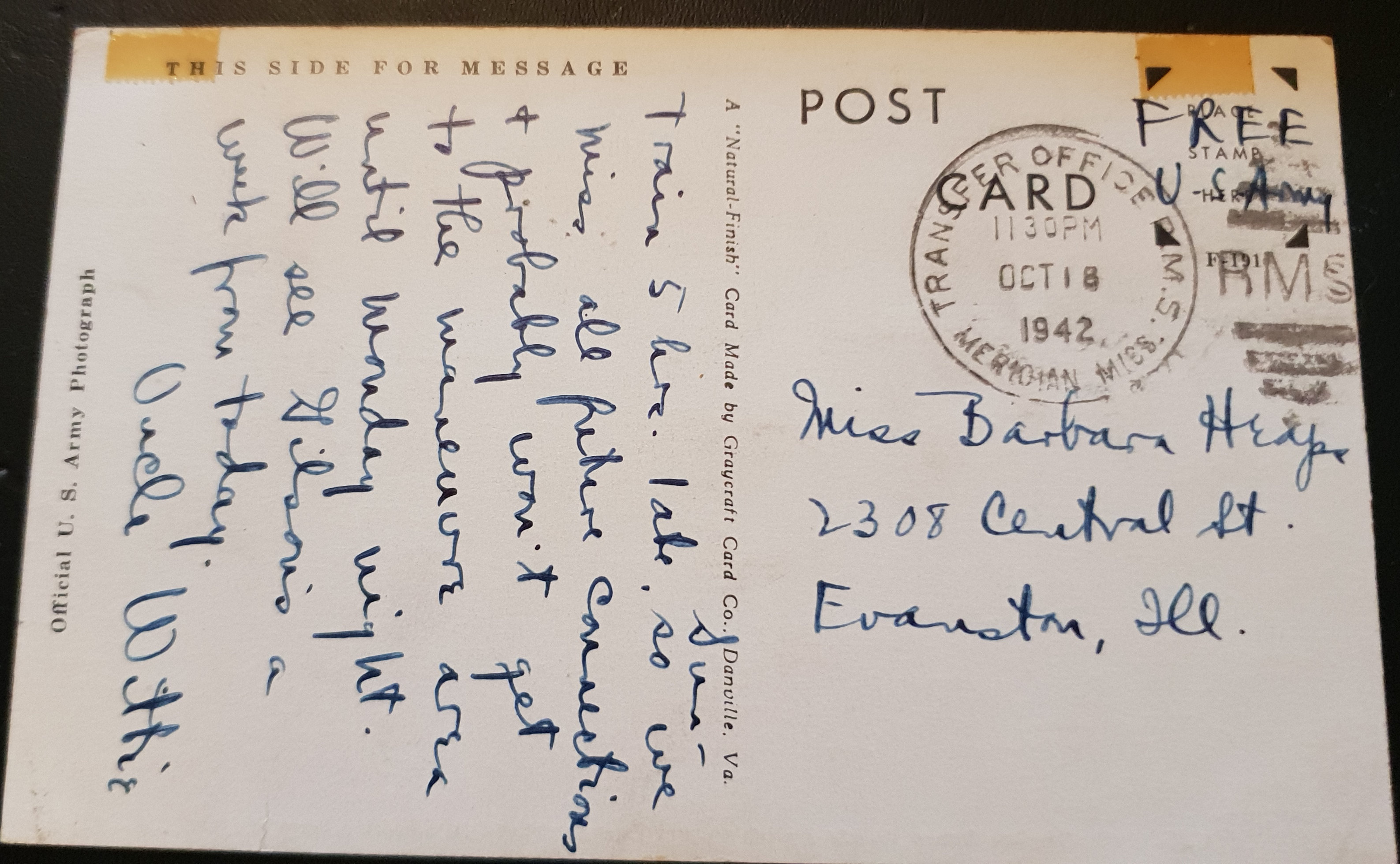 (image for) postcard AVIATION #0056