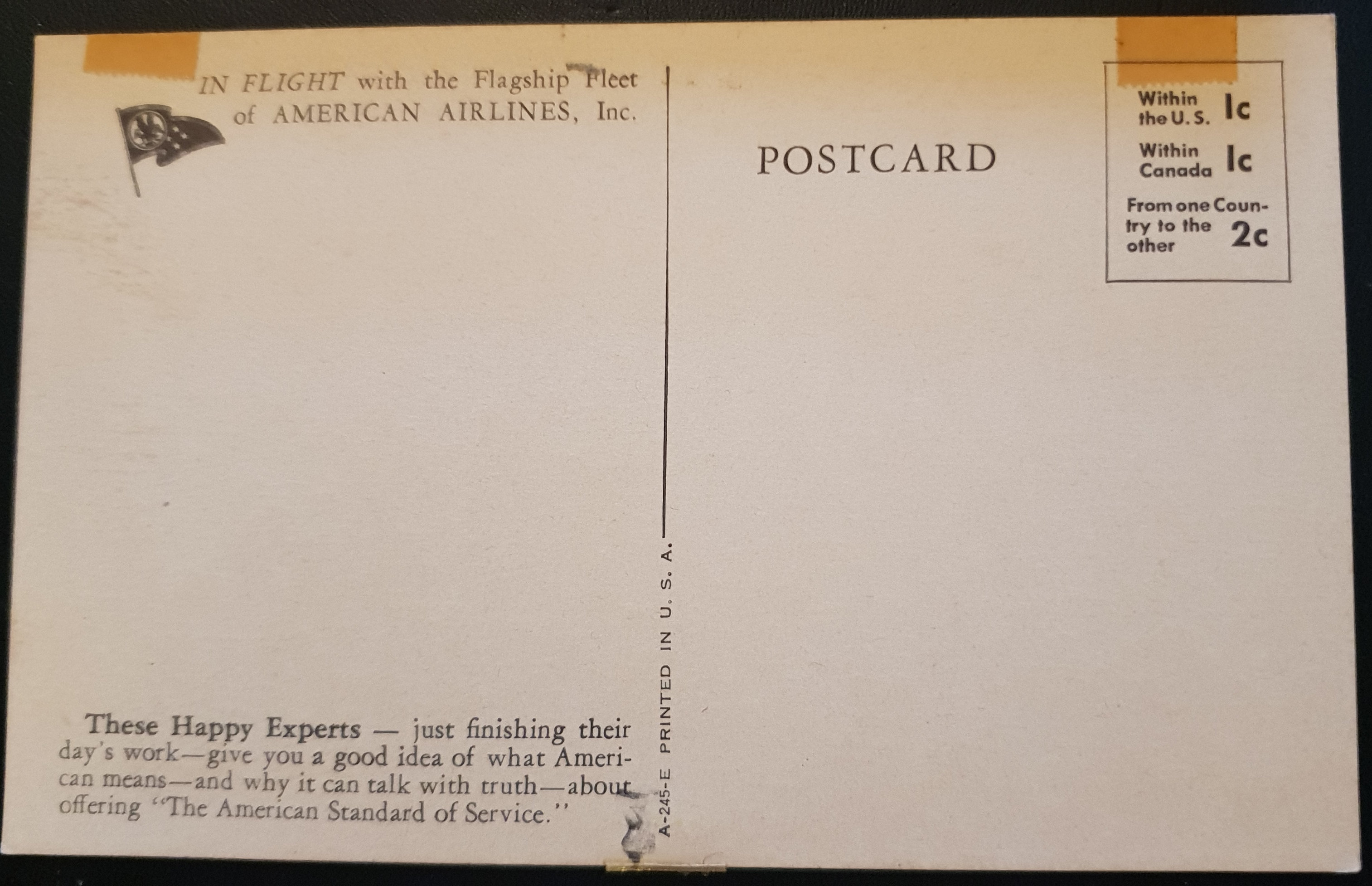 (image for) postcard AVIATION #0057