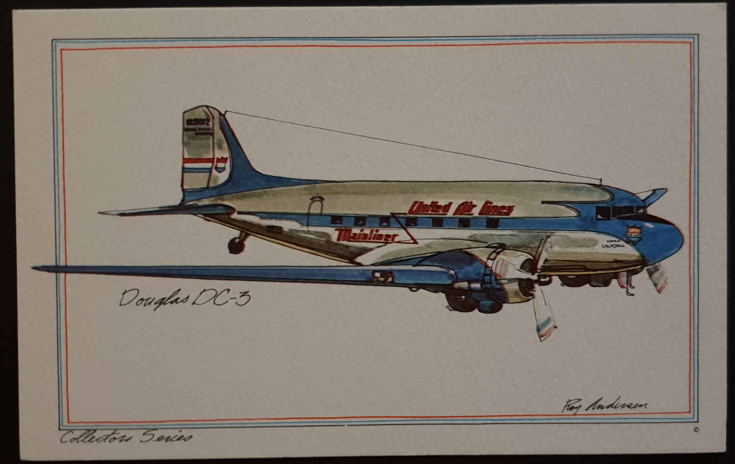 (image for) postcard AVIATION #0062