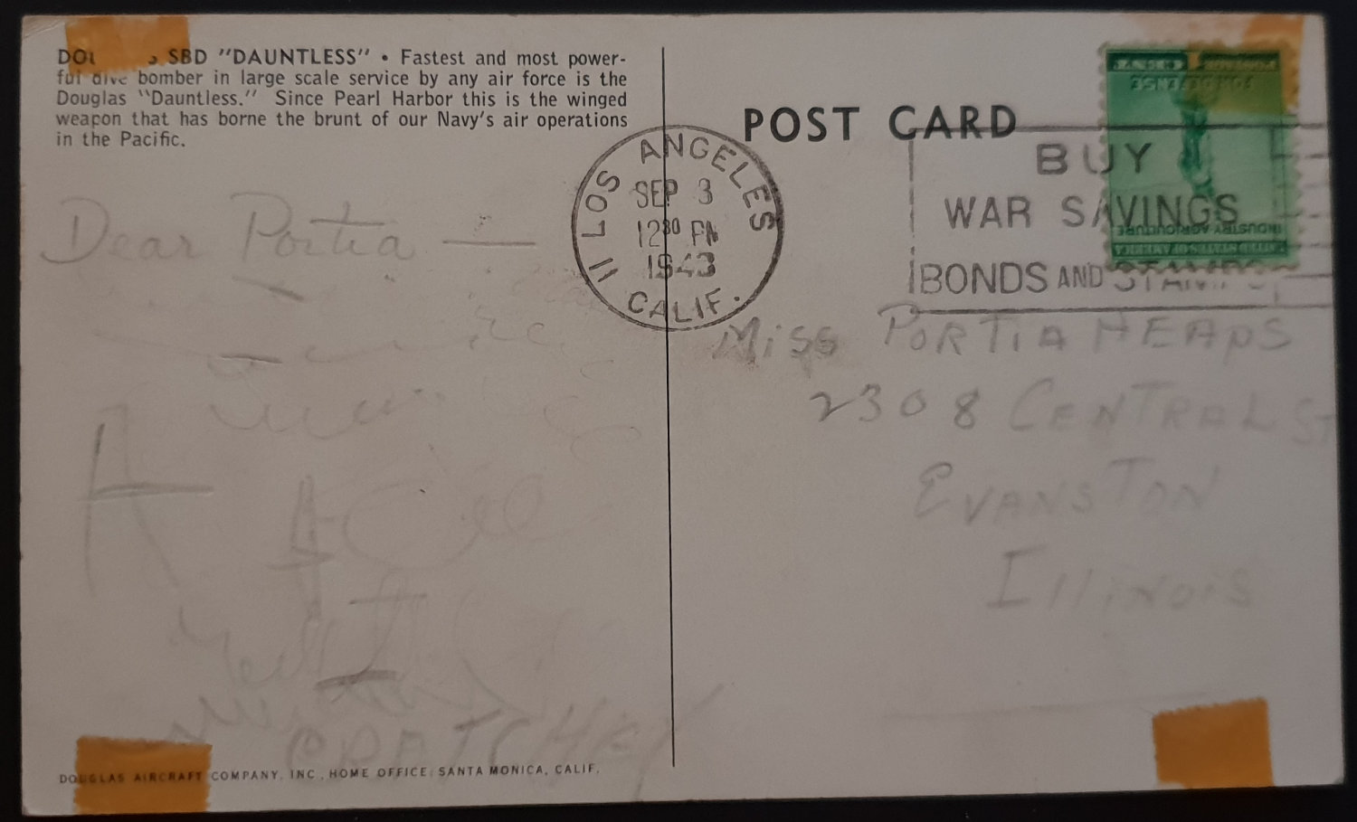 (image for) postcard AVIATION #0064