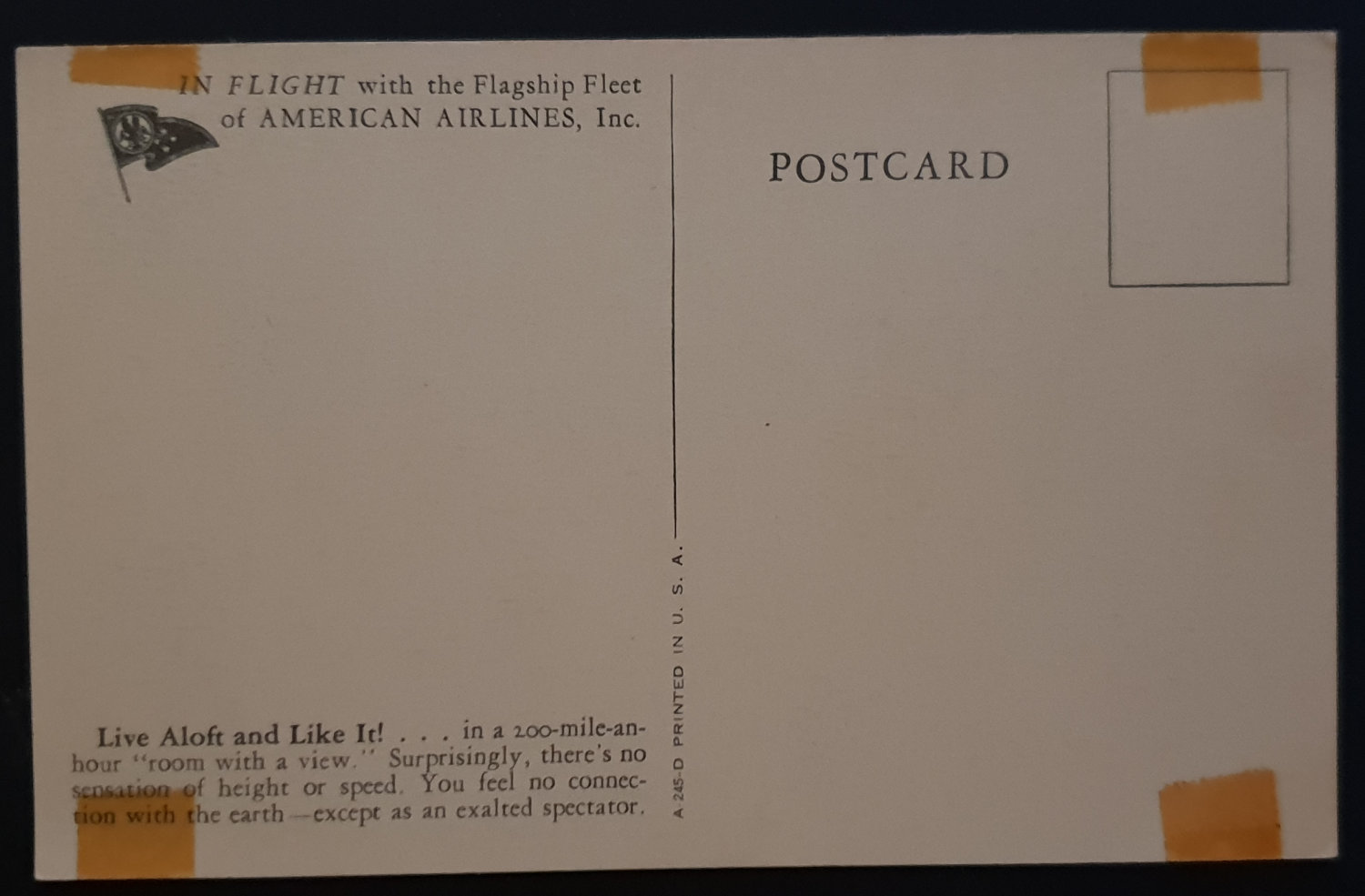 (image for) postcard AVIATION #0067