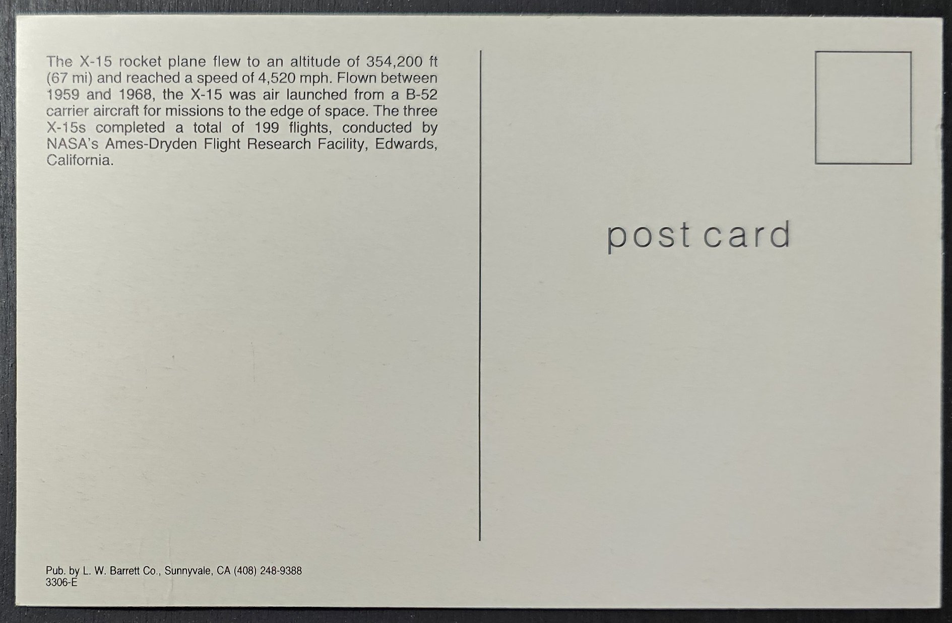 (image for) postcard AVIATION #0075