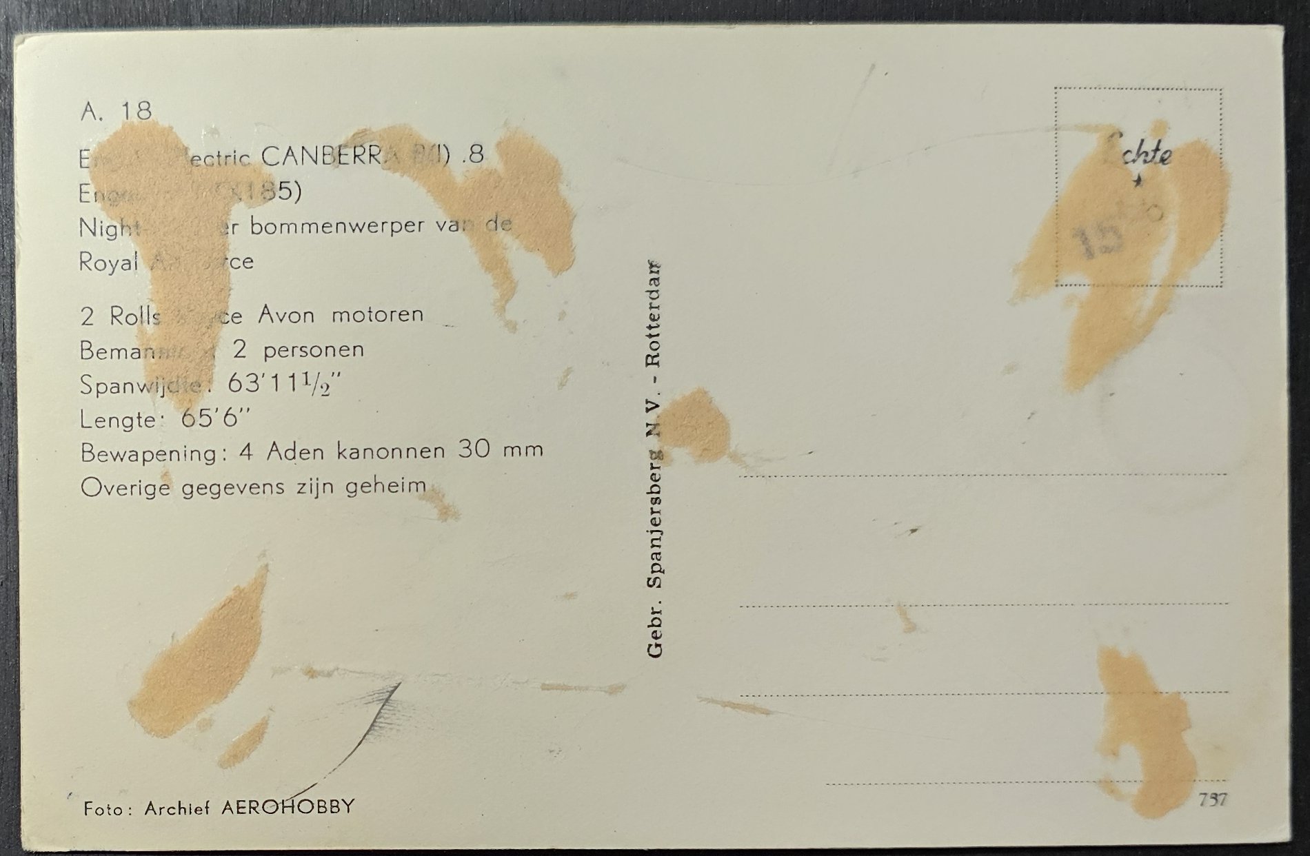 (image for) postcard AVIATION #0076