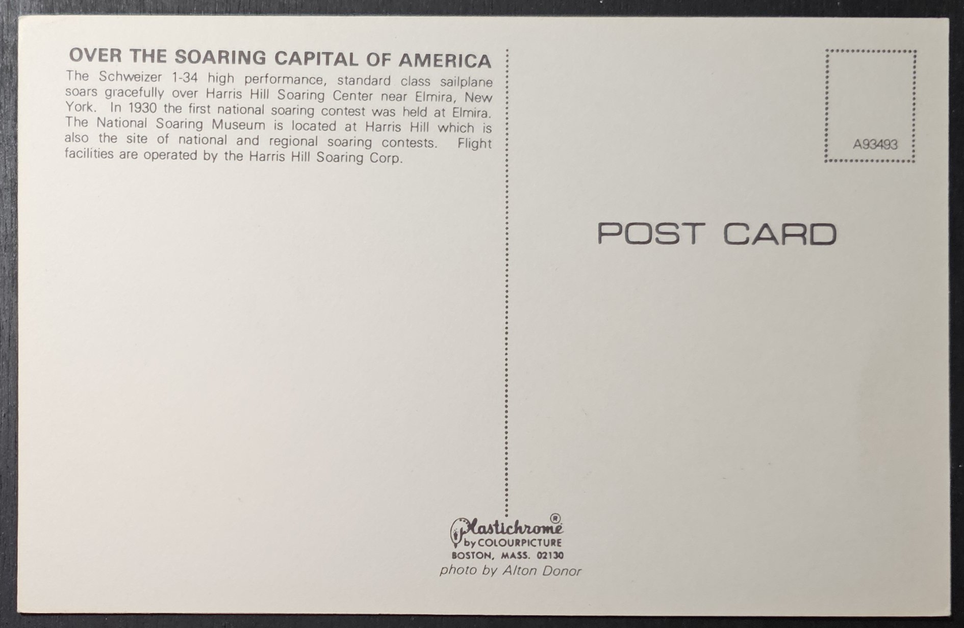 (image for) postcard AVIATION #0078