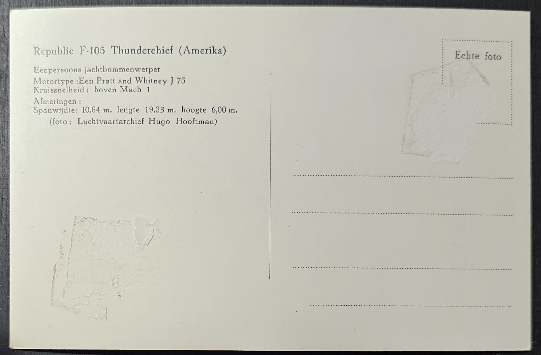 (image for) postcard AVIATION #0080