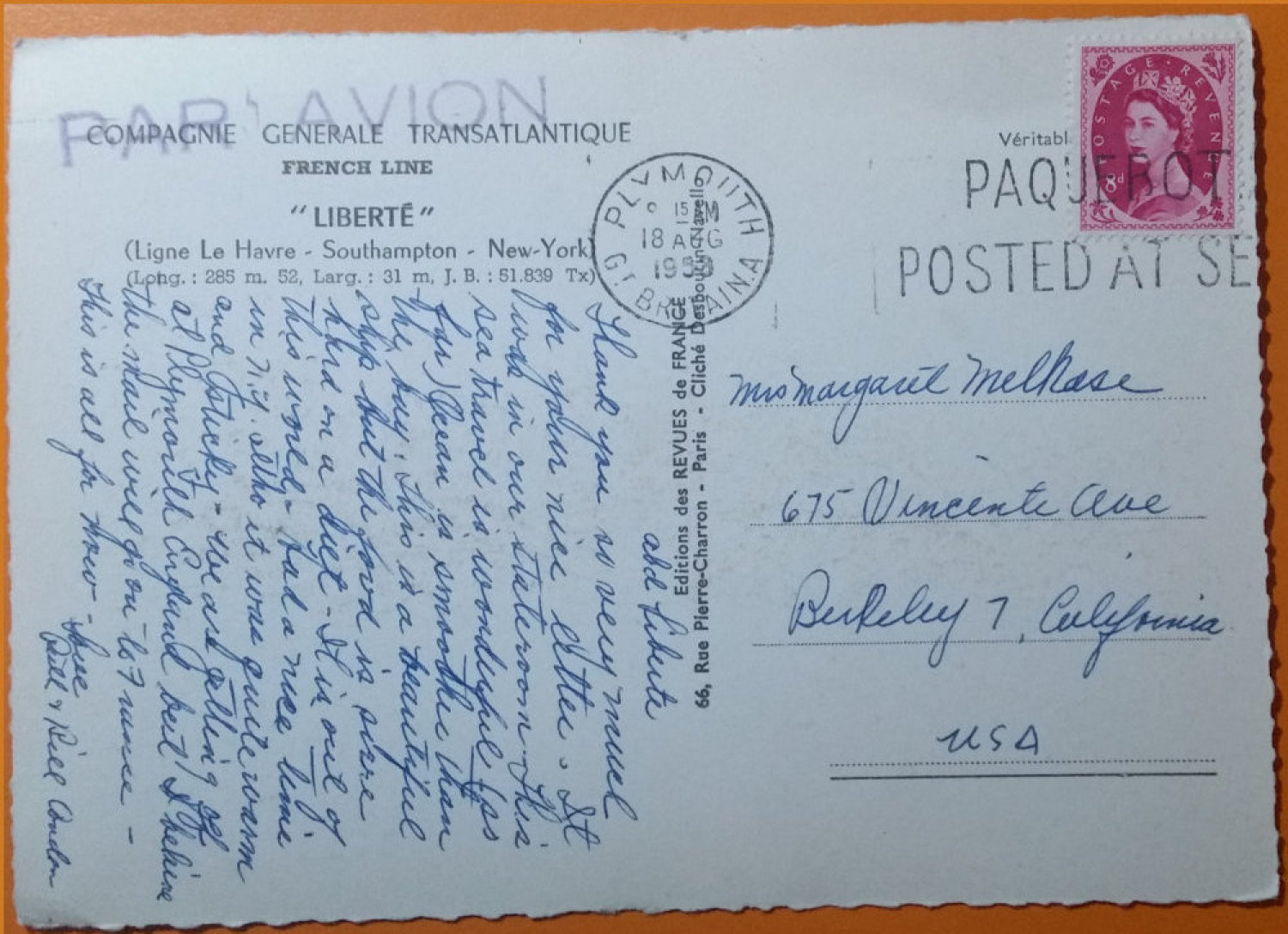 (image for) postcard SHIP #0004