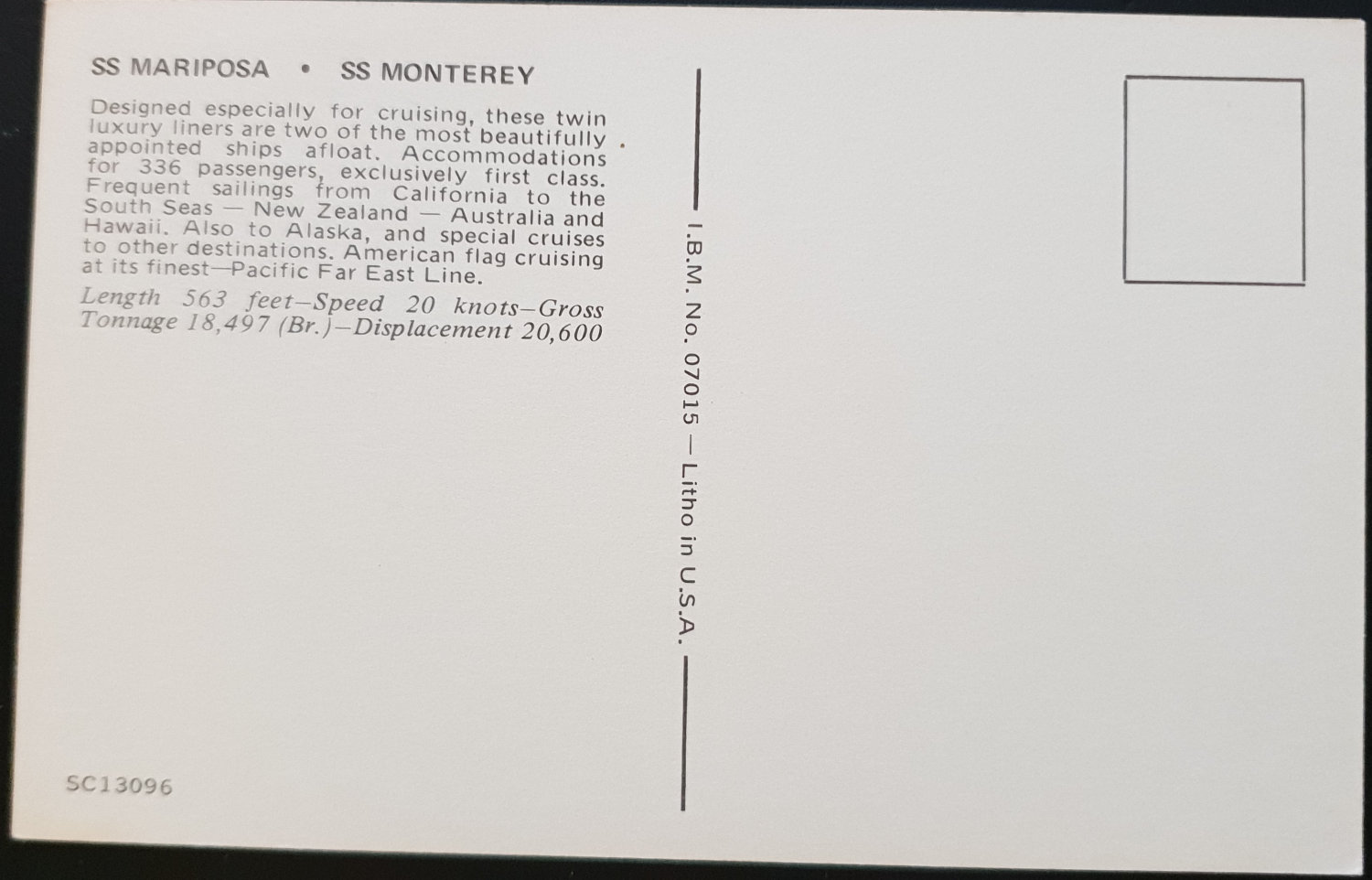 (image for) postcard SHIP #0005