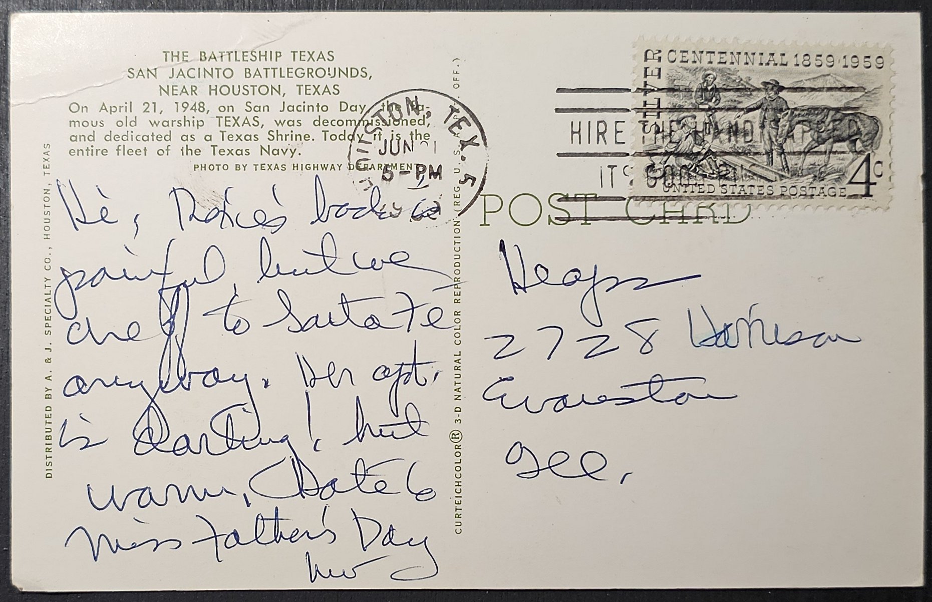 (image for) postcard SHIP #0023