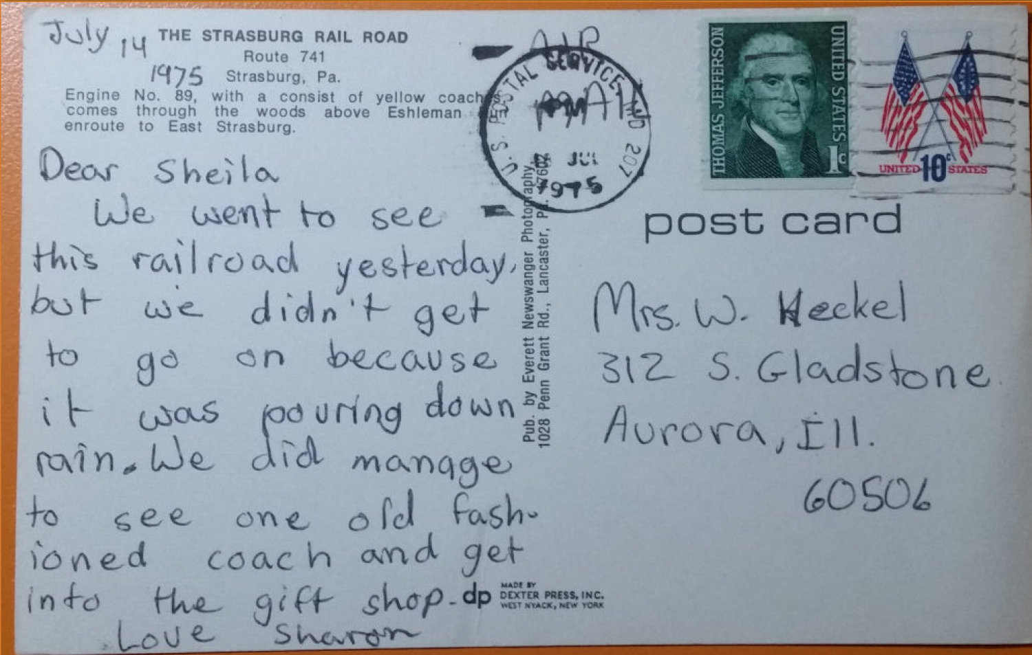 (image for) postcard TRAIN #0004