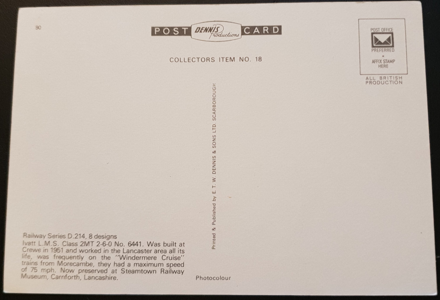 (image for) postcard TRAIN #0005